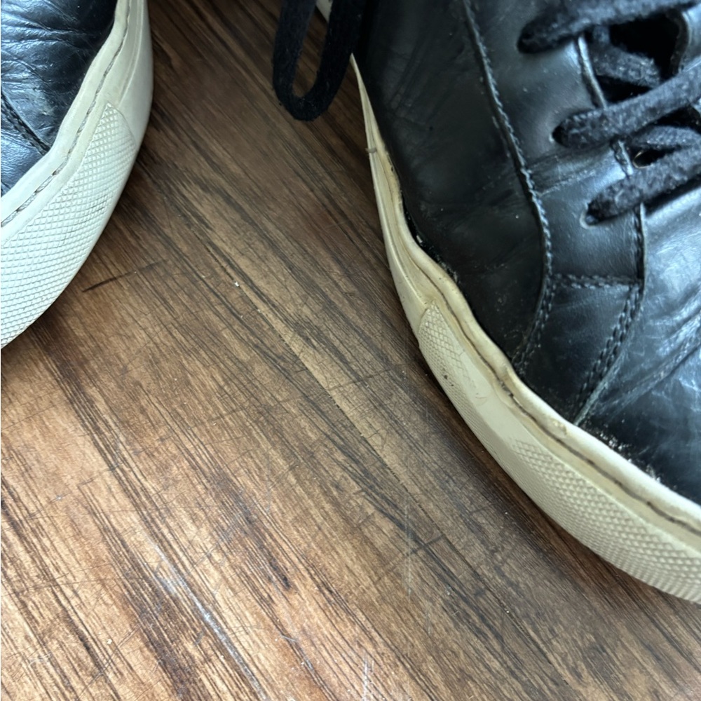 Common Projects Black Minimal Leather Sneakers Sh… - image 2